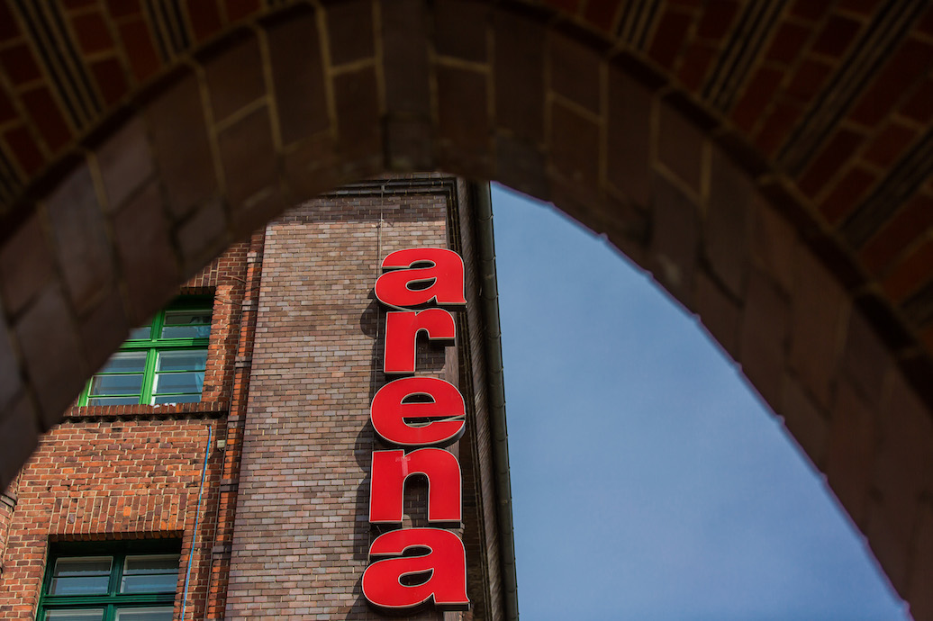 photo of outside view of Arena facade