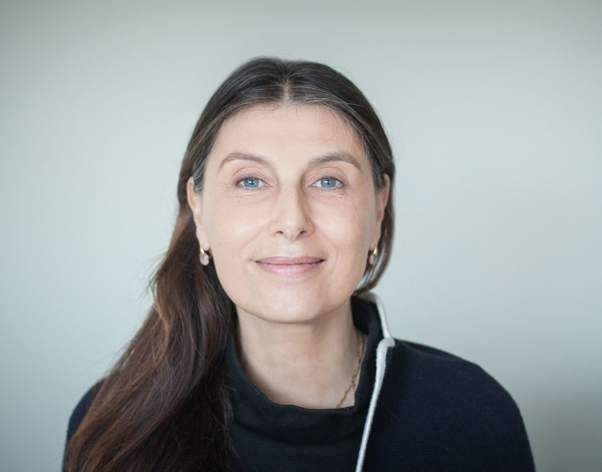 portrait of a long-haired woman