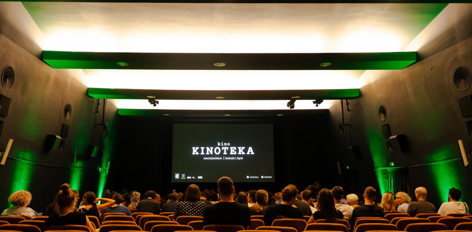 photo of cinema screening room with people in audience